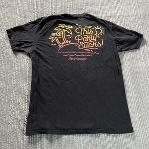 Fasthouse Women’s This Party Sucks Castaway T-Shirt Black Short Sleeve Large